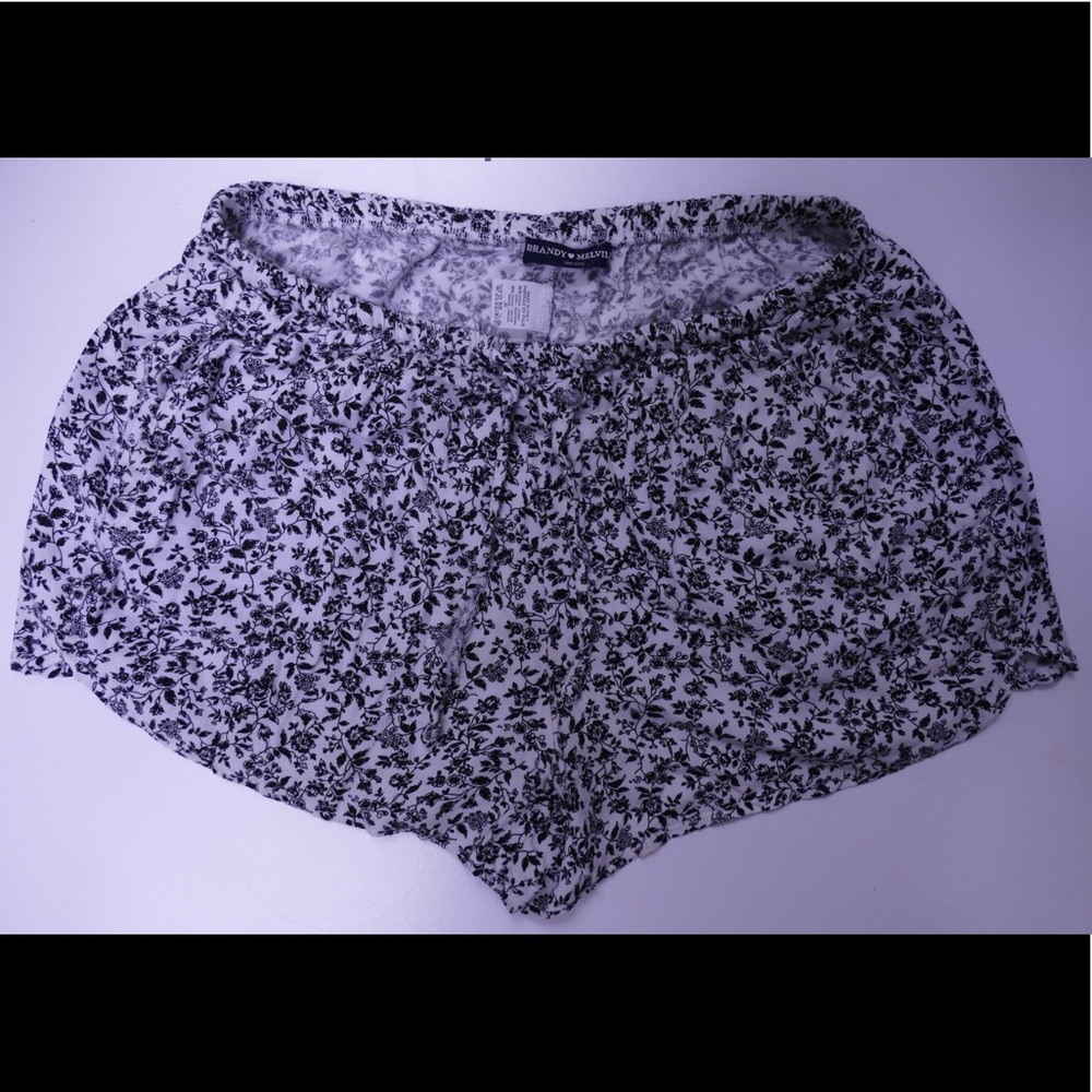 Brandy Melville Soft Floral Shorts